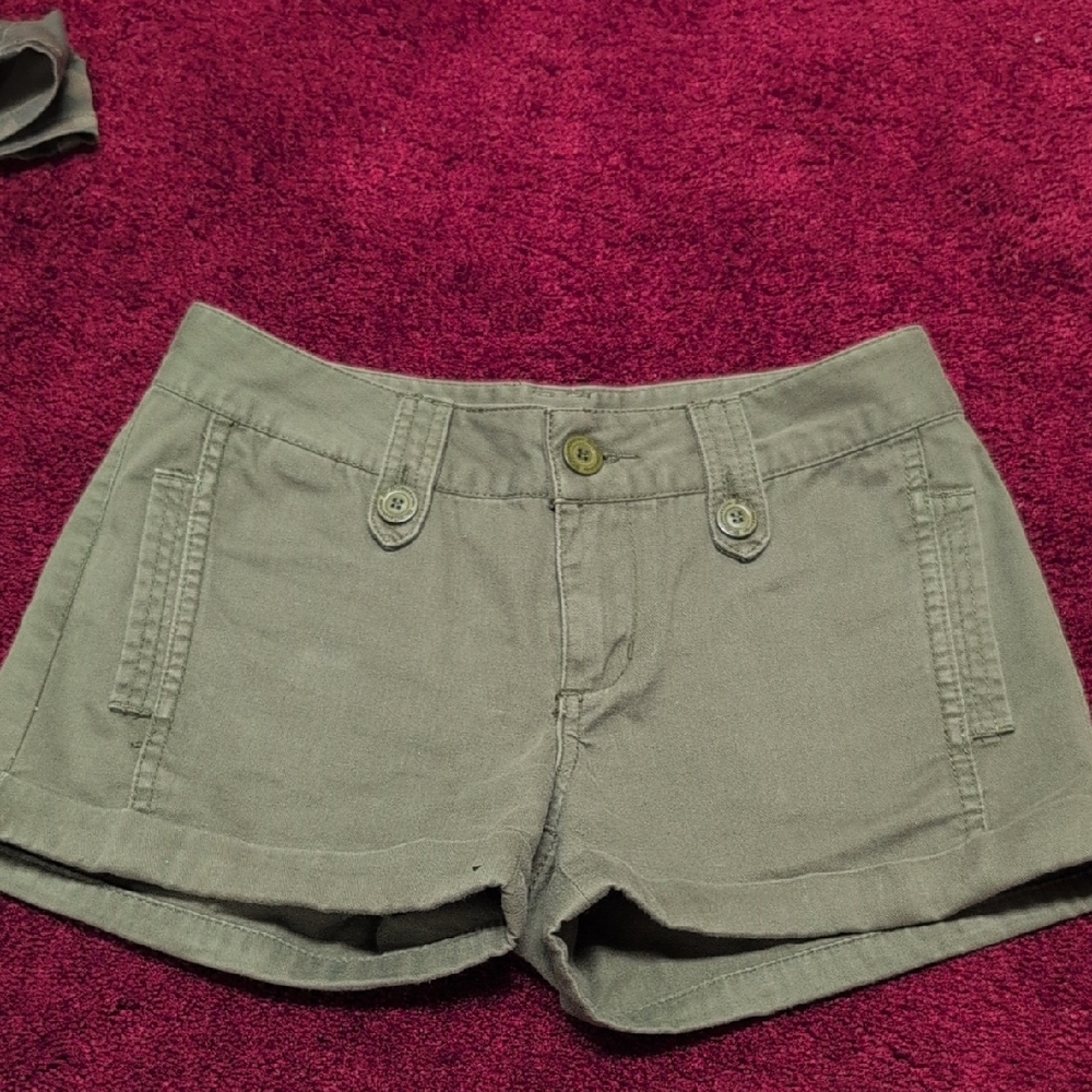 BCBGirls Olive Utility Low-Rise Shorts